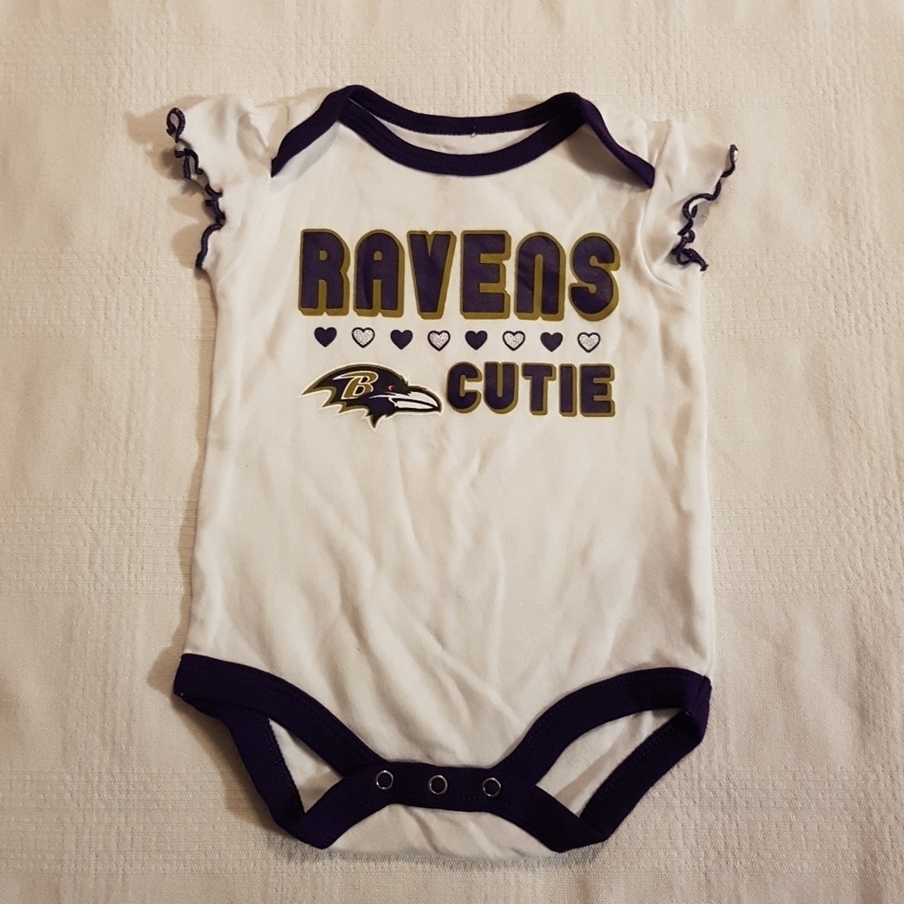 Baltimore Ravens girls 0-3 months undershirt bodysuit
